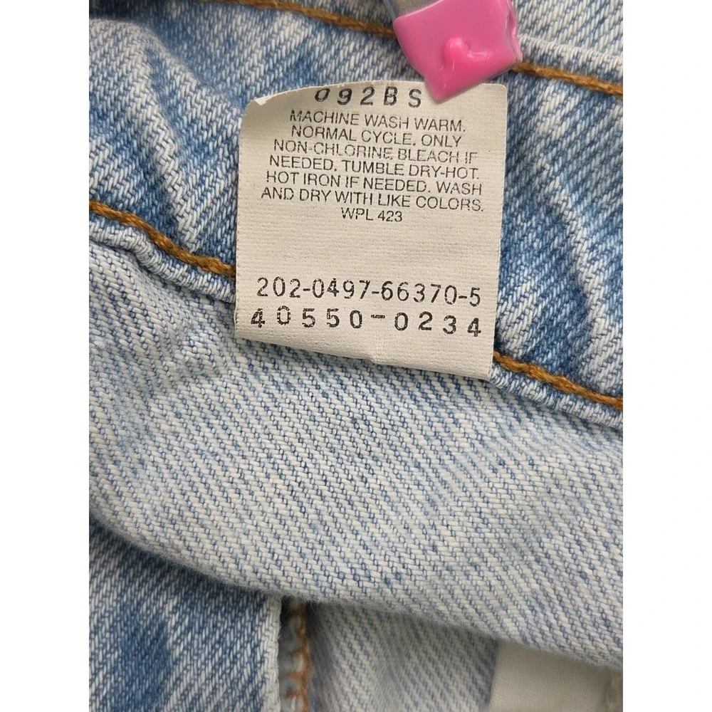 Vintage 90s Levi's 550 Jeans | Orange Tab‎ Light Wash | Relaxed Tapered | 34x34